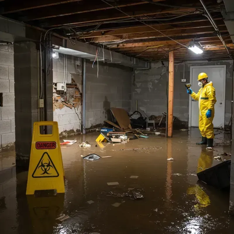 Flooded Basement Electrical Hazard in Effingham, NH Property